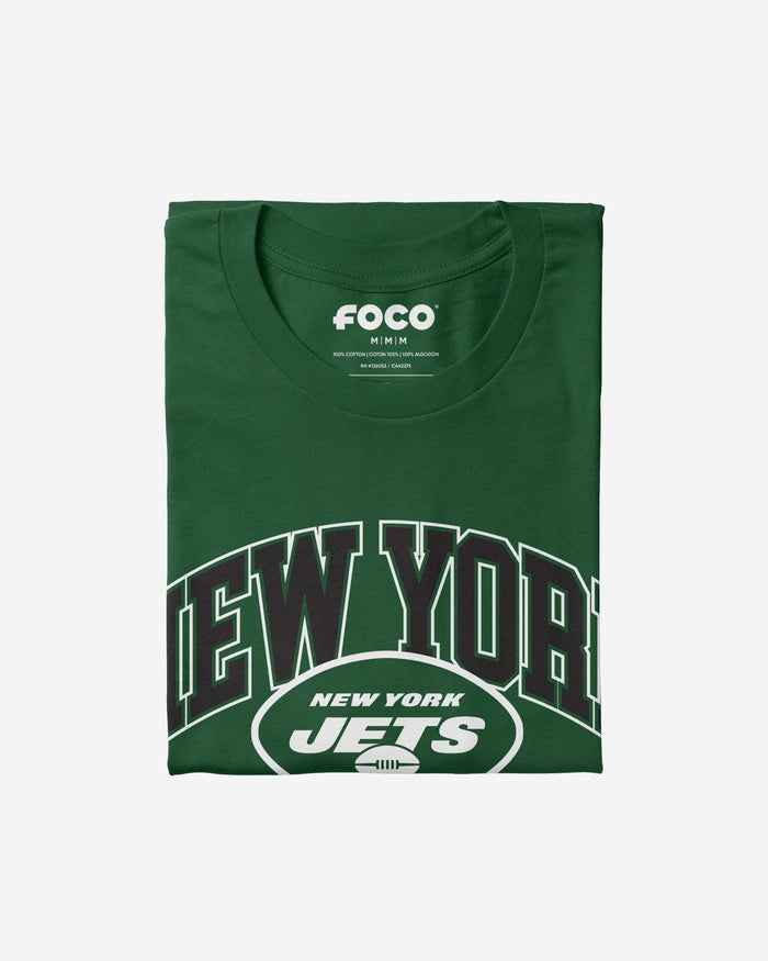 New York Jets Arched Wordmark T-Shirt FOCO - FOCO.com