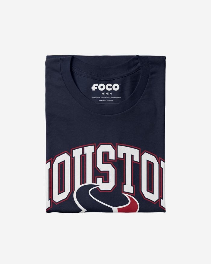 Houston Texans Arched Wordmark T-Shirt FOCO - FOCO.com