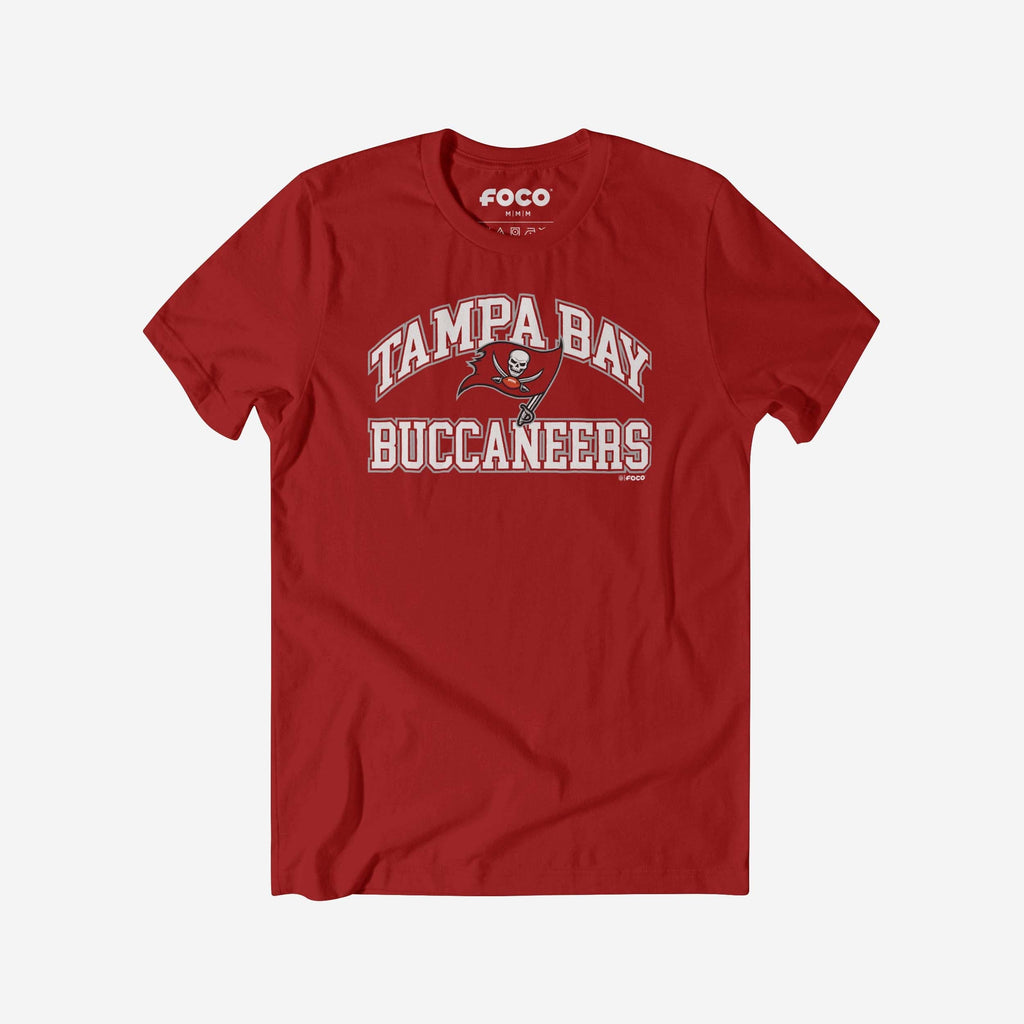 Tampa Bay Buccaneers Arched Wordmark T-Shirt FOCO S - FOCO.com