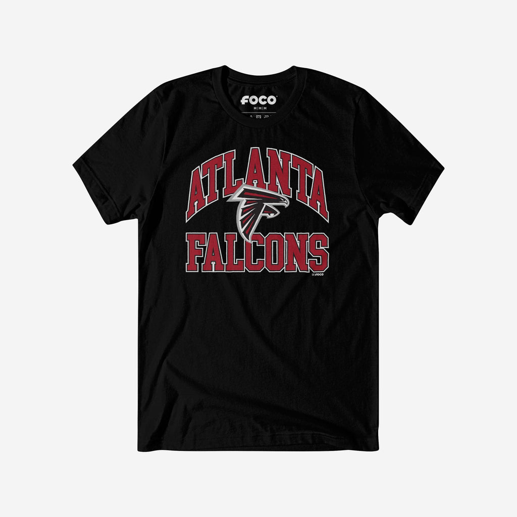 Atlanta Falcons Arched Wordmark T-Shirt FOCO S - FOCO.com