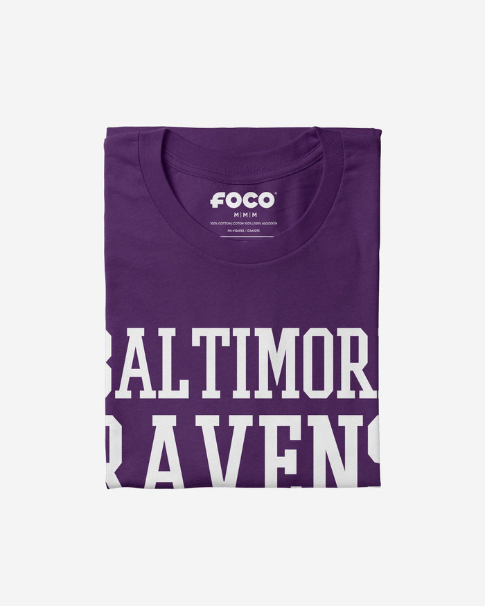 Baltimore Ravens Bold Wordmark T-Shirt FOCO - FOCO.com