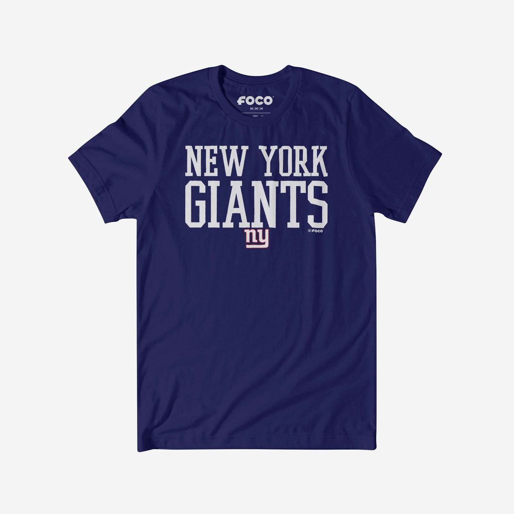 New York Giants Bold Wordmark T-Shirt FOCO S - FOCO.com