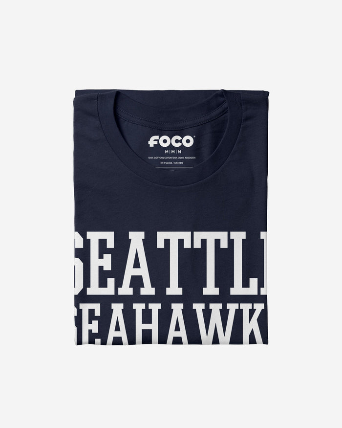 Seattle Seahawks Bold Wordmark T-Shirt FOCO - FOCO.com