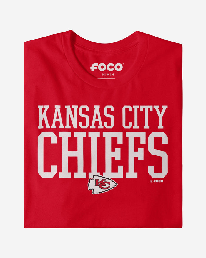 Kansas City Chiefs Bold Wordmark T-Shirt FOCO - FOCO.com