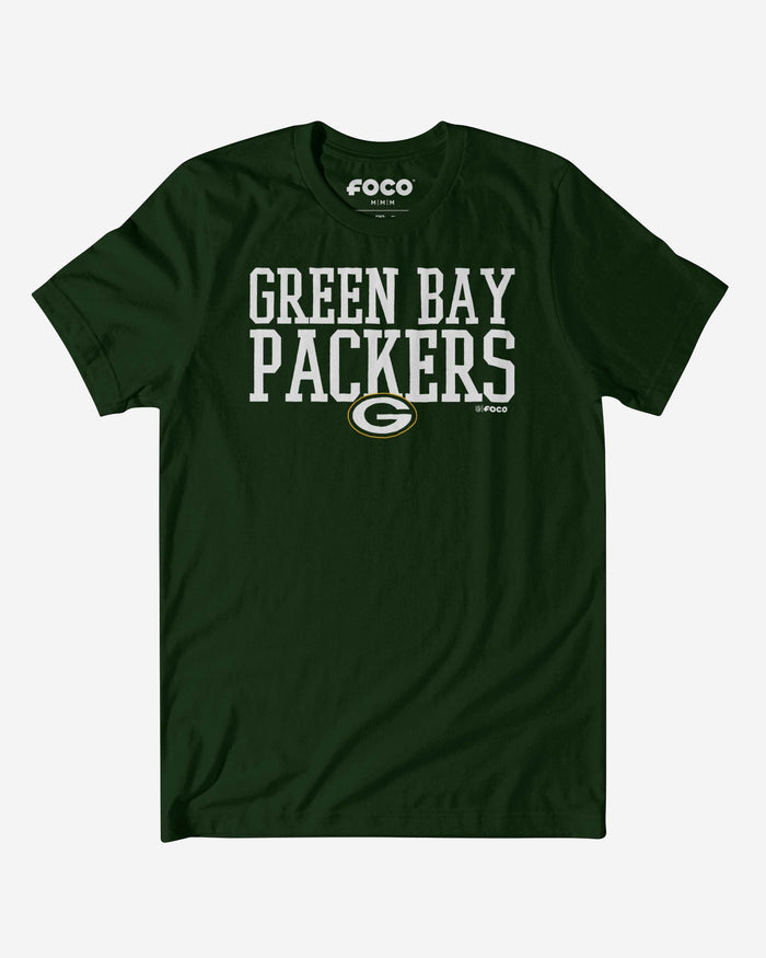 Green Bay Packers Bold Wordmark T-Shirt FOCO S - FOCO.com