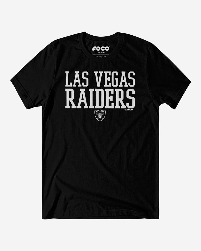 Las Vegas Raiders Bold Wordmark T-Shirt FOCO S - FOCO.com