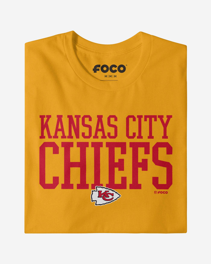 Kansas City Chiefs Bold Wordmark T-Shirt FOCO - FOCO.com