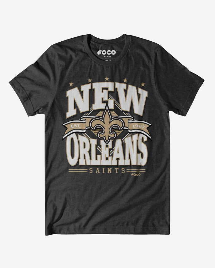 New Orleans Saints Established Banner T Shirt FOCO