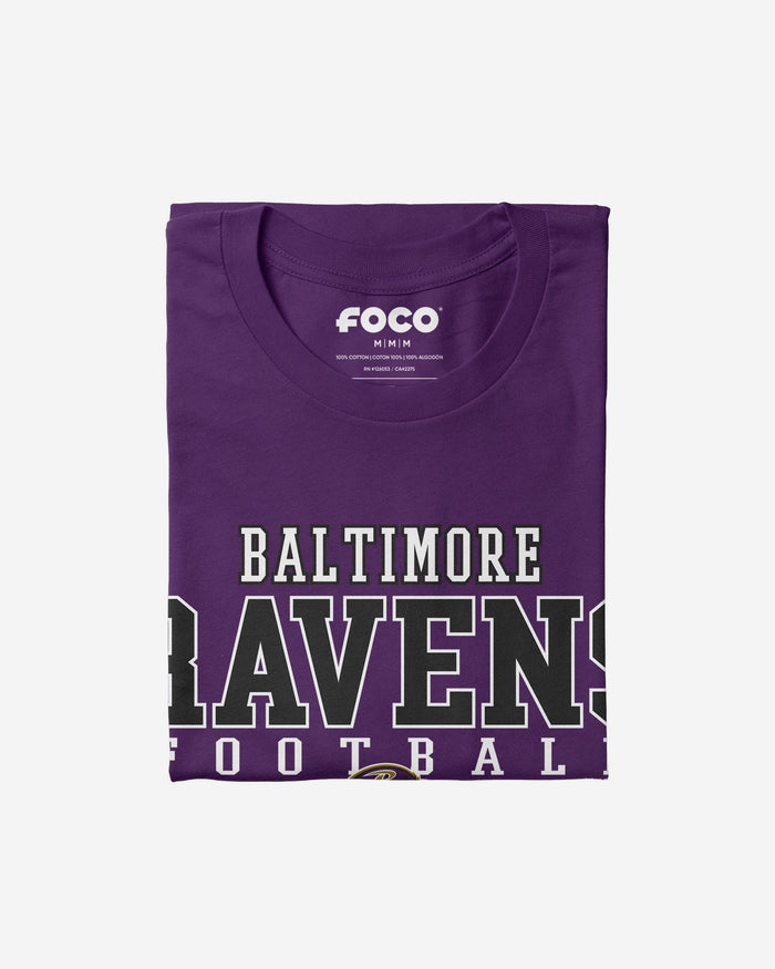 Baltimore Ravens Football Wordmark T-Shirt FOCO - FOCO.com