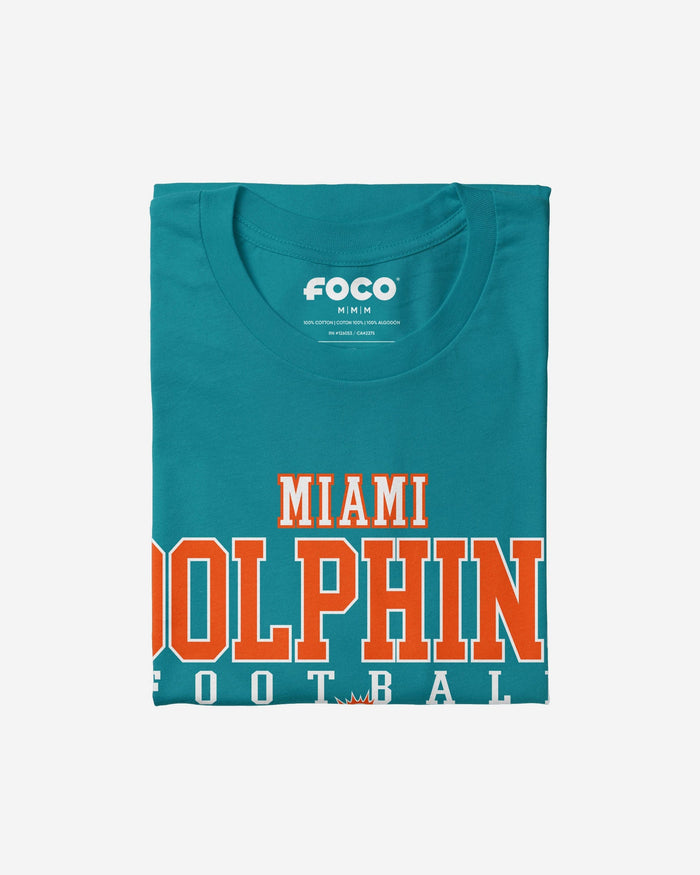 Miami Dolphins Football Wordmark T-Shirt FOCO - FOCO.com