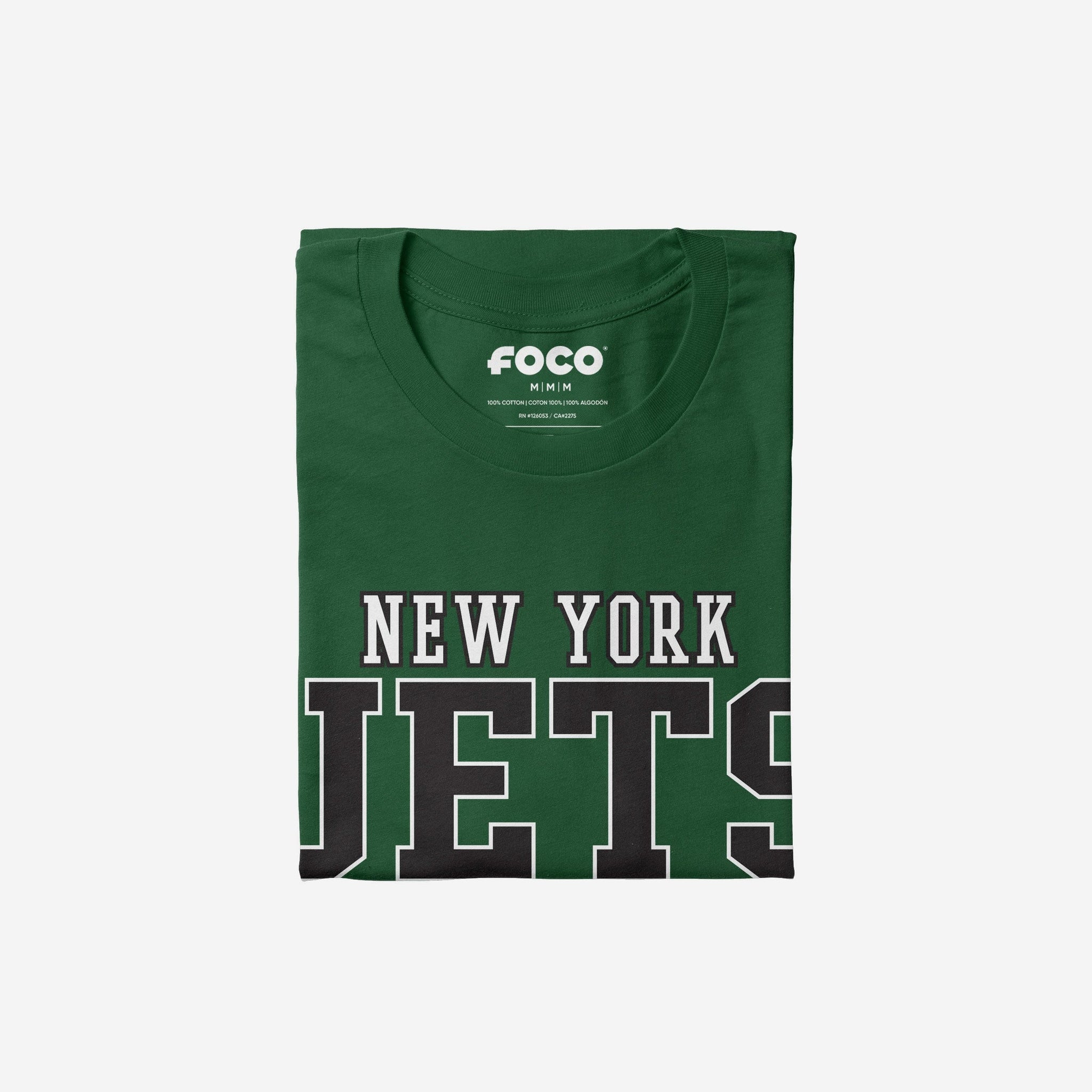 New York Jets Football Wordmark T-Shirt FOCO