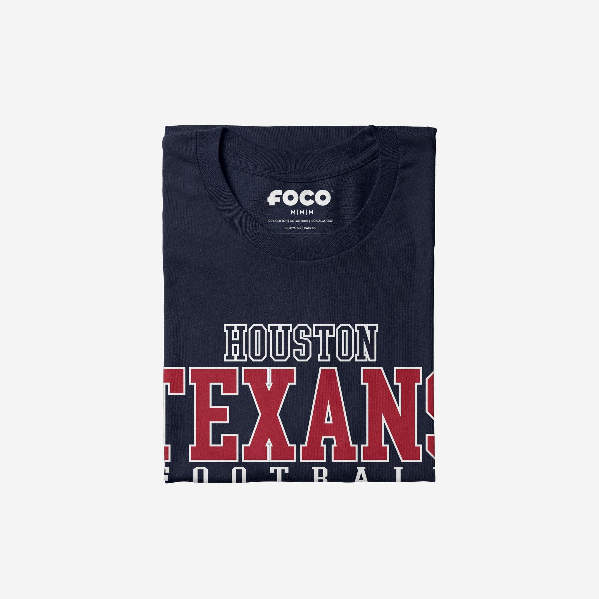FOCO Men's NFL Team Football Wordmark Short Sleeve T-Shirt