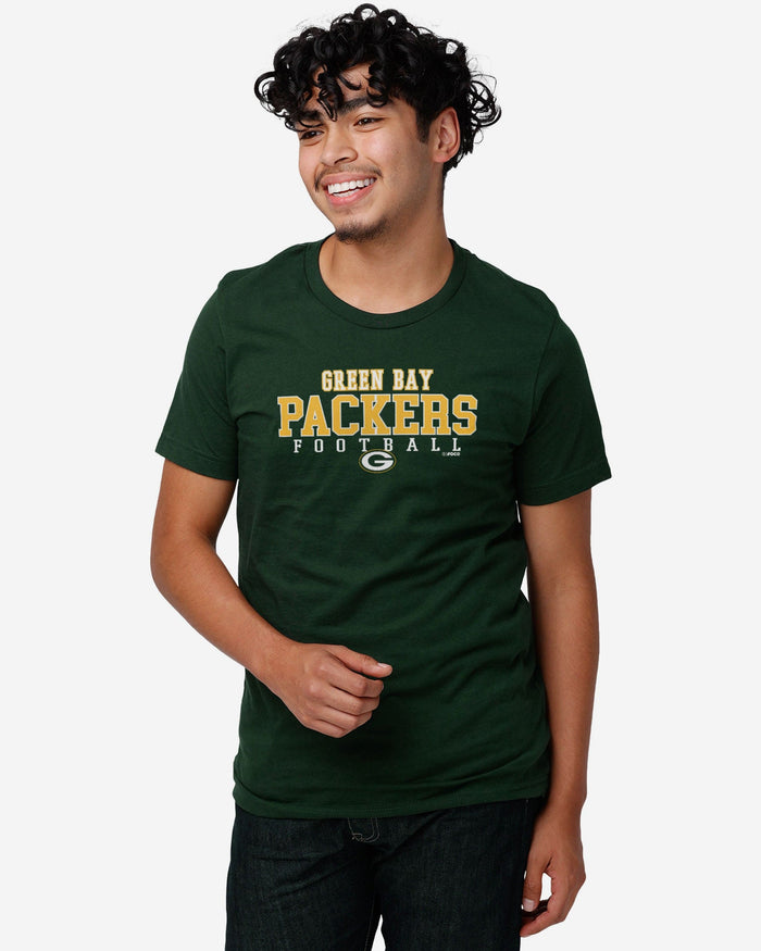 Green Bay Packers Football Wordmark T-Shirt FOCO - FOCO.com