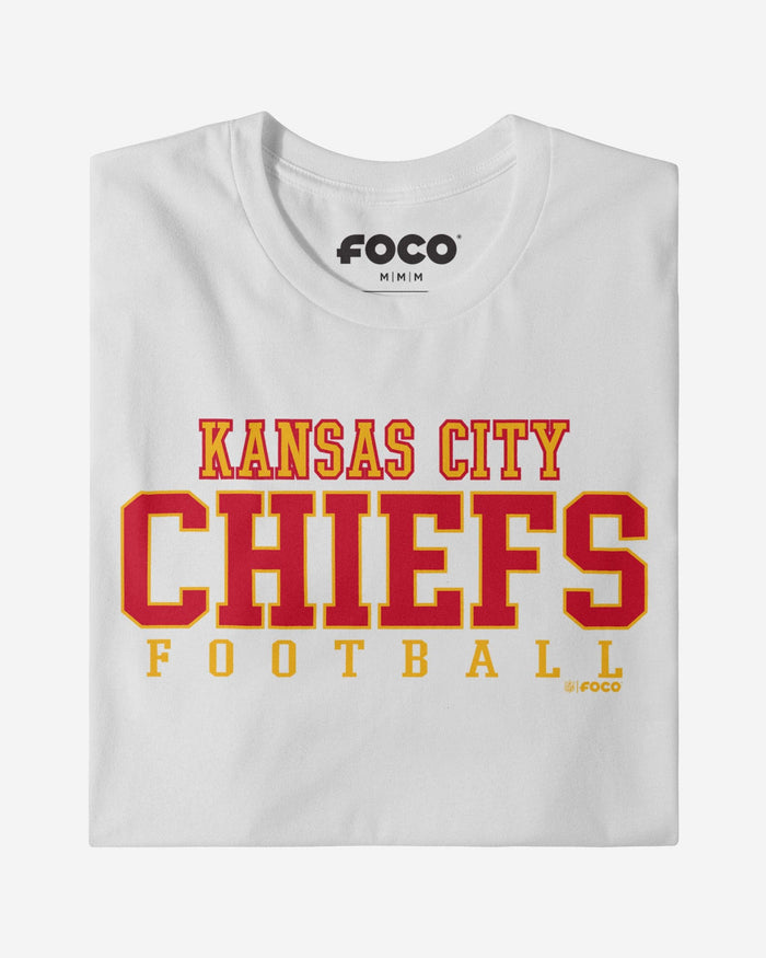 Kansas City Chiefs Football Wordmark T-Shirt FOCO - FOCO.com