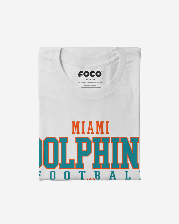 Miami Dolphins Football Wordmark T-Shirt FOCO - FOCO.com