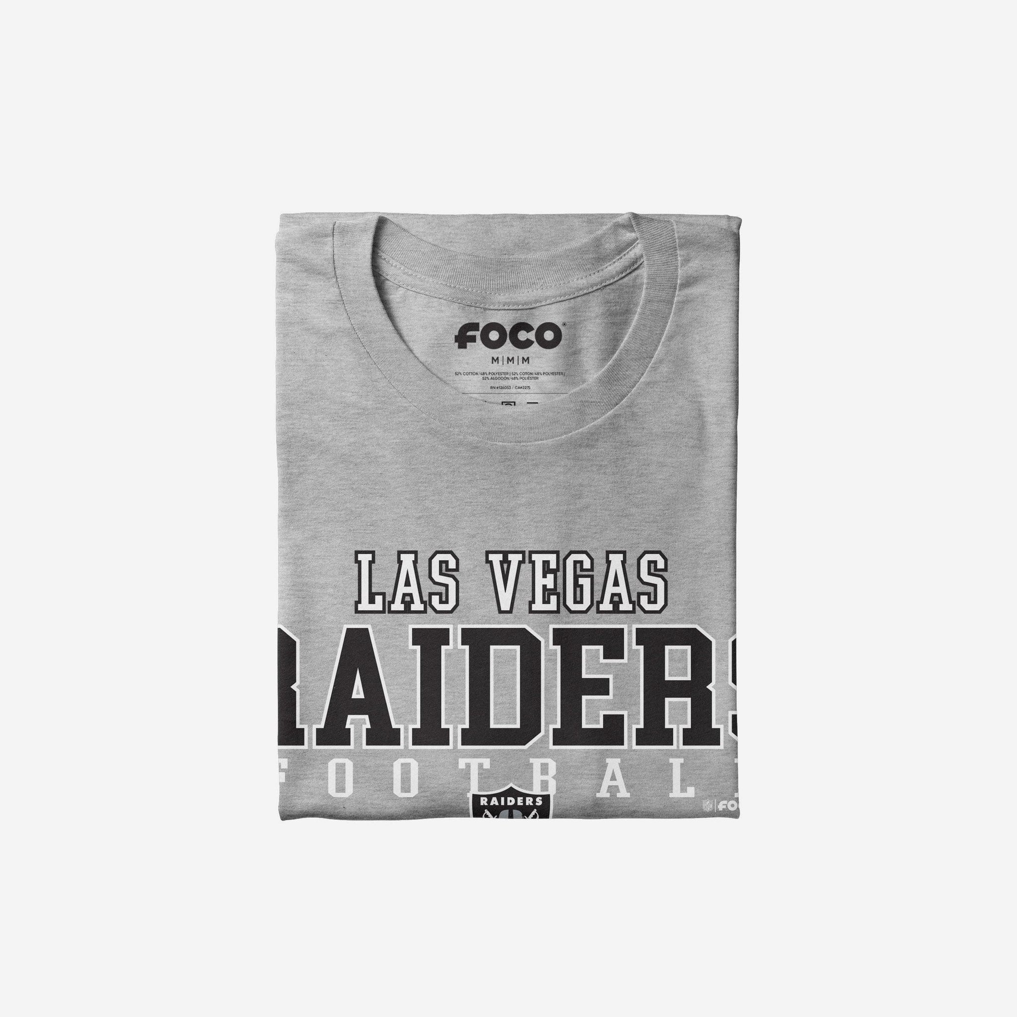 Las Vegas Raiders Short Sleeve Soccer Style Jersey FOCO