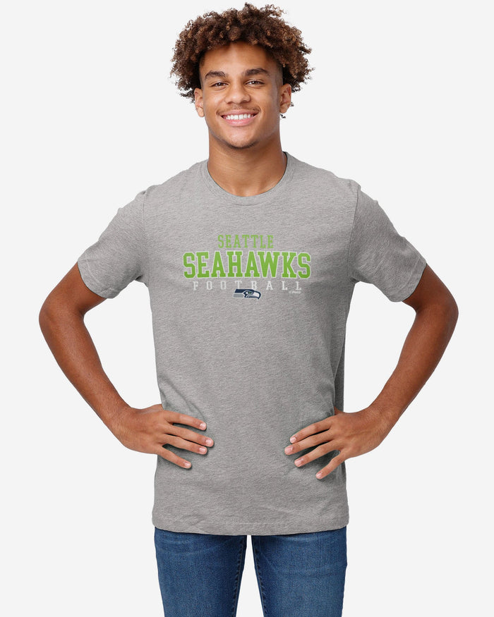 Seattle Seahawks Wordmark Short Sleeve Flannel Shirt by FOCO - CLARKtoys