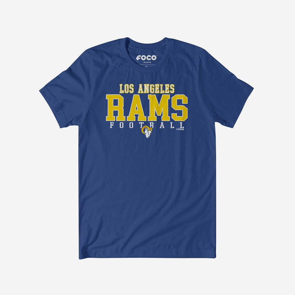 Los Angeles Rams Football Wordmark T-Shirt FOCO S - FOCO.com