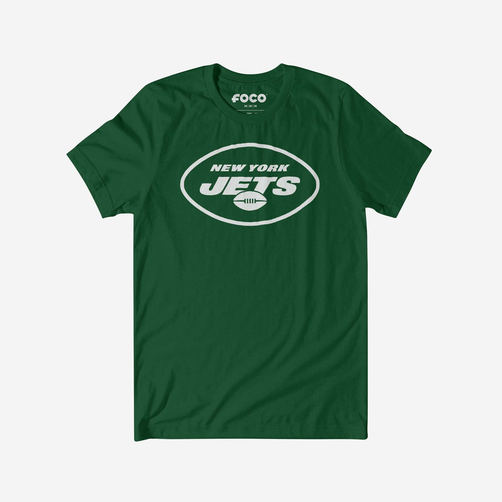 New York Jets 2019 Retro Logo T-Shirt FOCO Evergreen S - FOCO.com