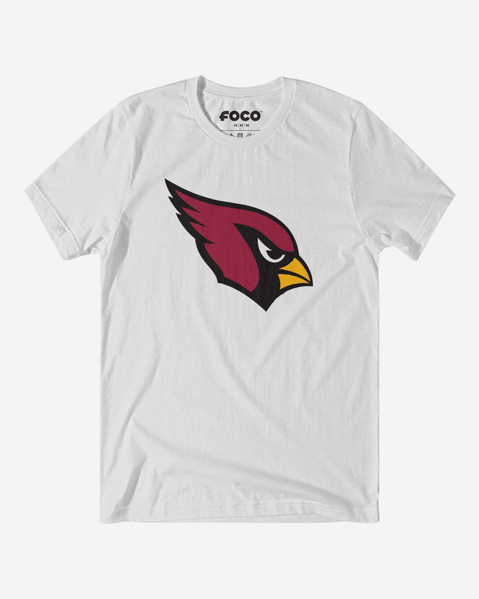 Arizona Cardinals Primary Logo T-Shirt FOCO White S - FOCO.com