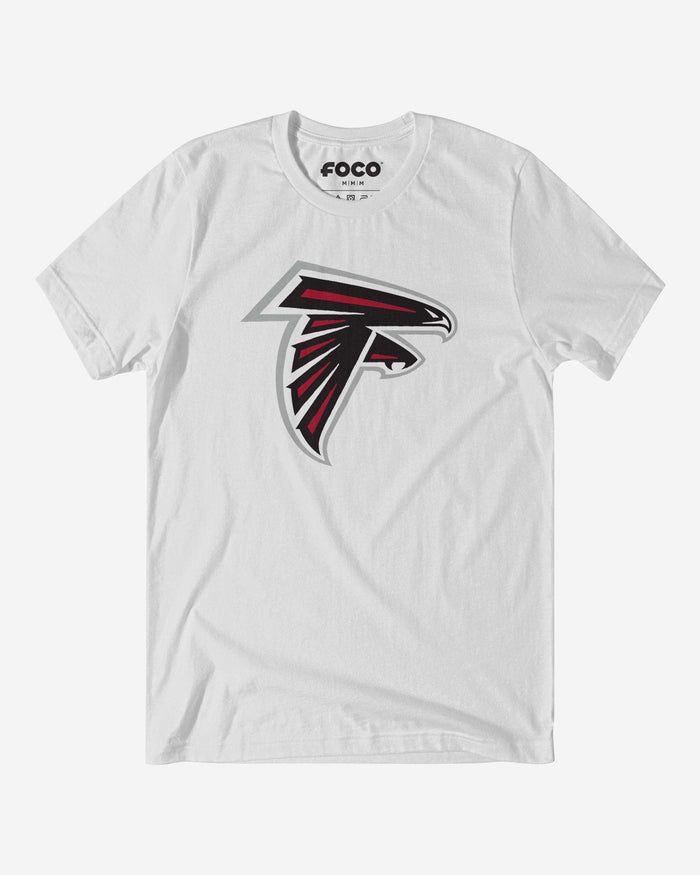 Atlanta Falcons Primary Logo T-Shirt FOCO White S - FOCO.com