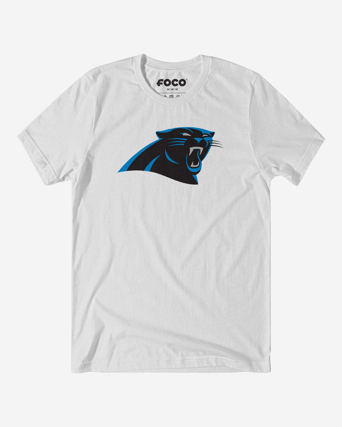 Carolina Panthers Primary Logo T-Shirt FOCO White S - FOCO.com