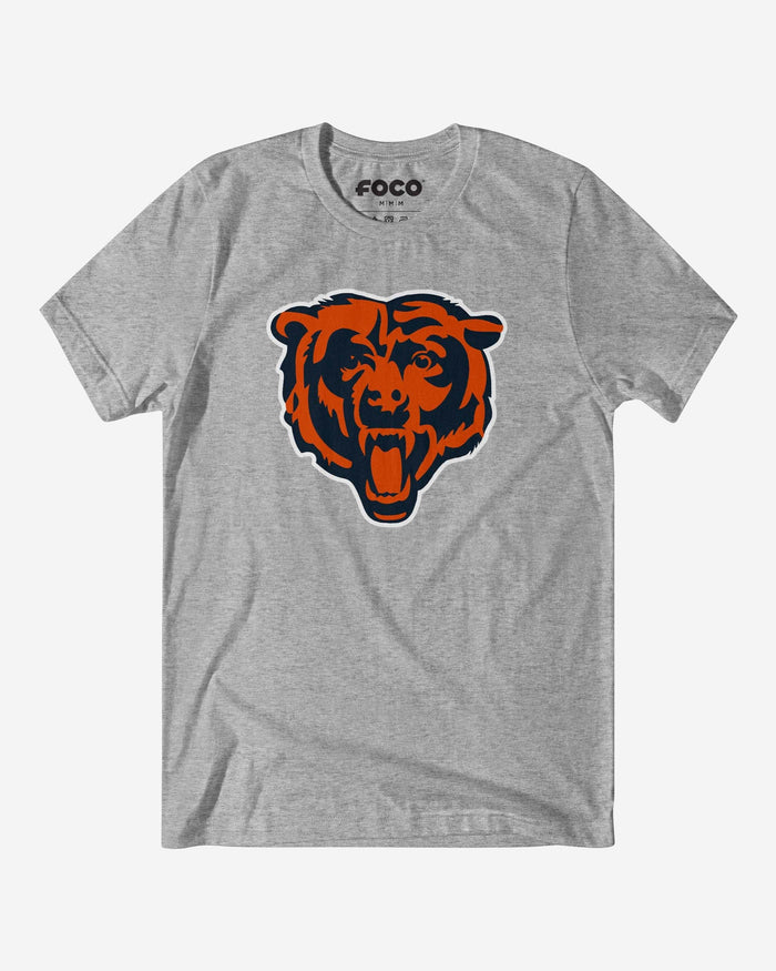 Chicago Bears Primary Logo T-Shirt FOCO Athletic Heather S - FOCO.com