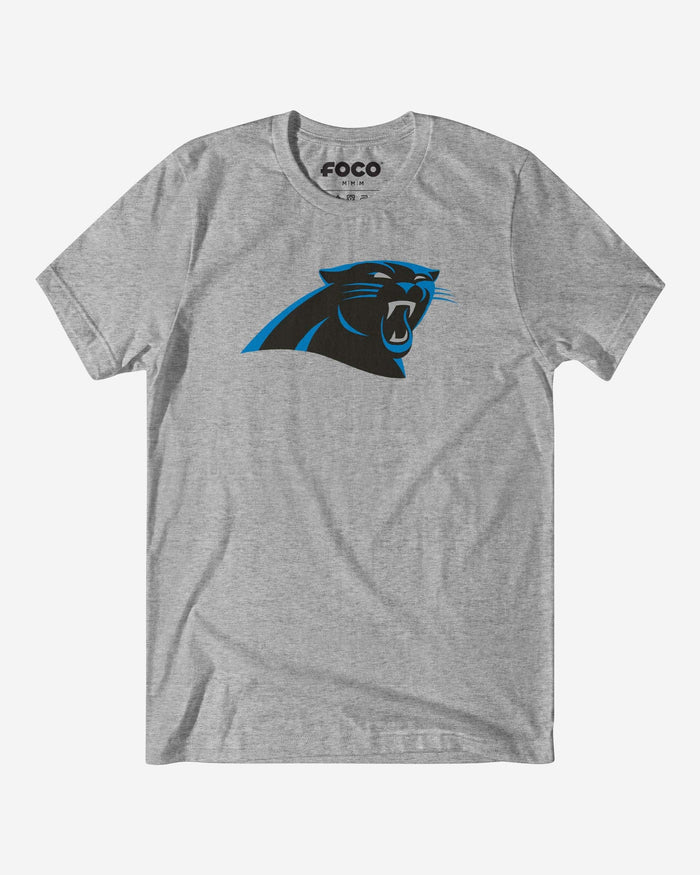 Carolina Panthers Primary Logo T-Shirt FOCO Athletic Heather S - FOCO.com