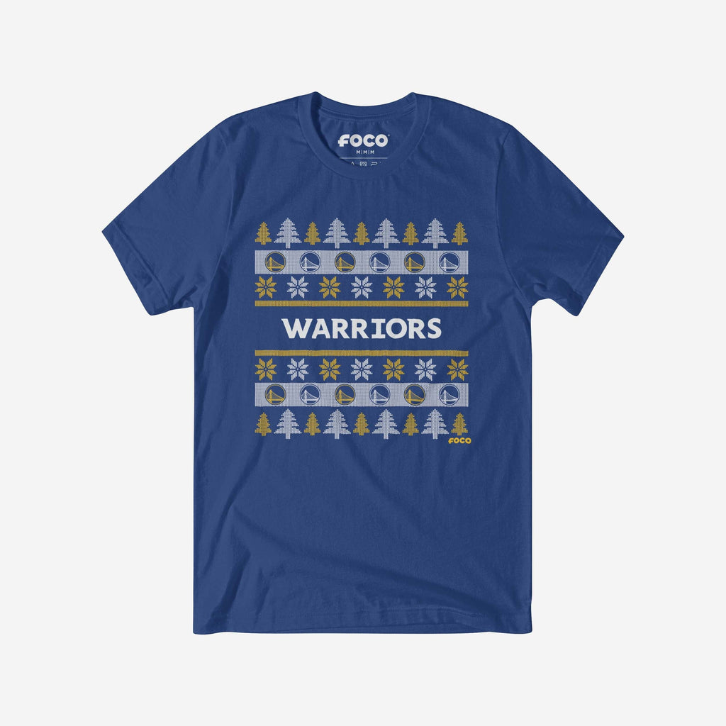 Golden State Warriors Holiday Sweater T-Shirt FOCO S - FOCO.com