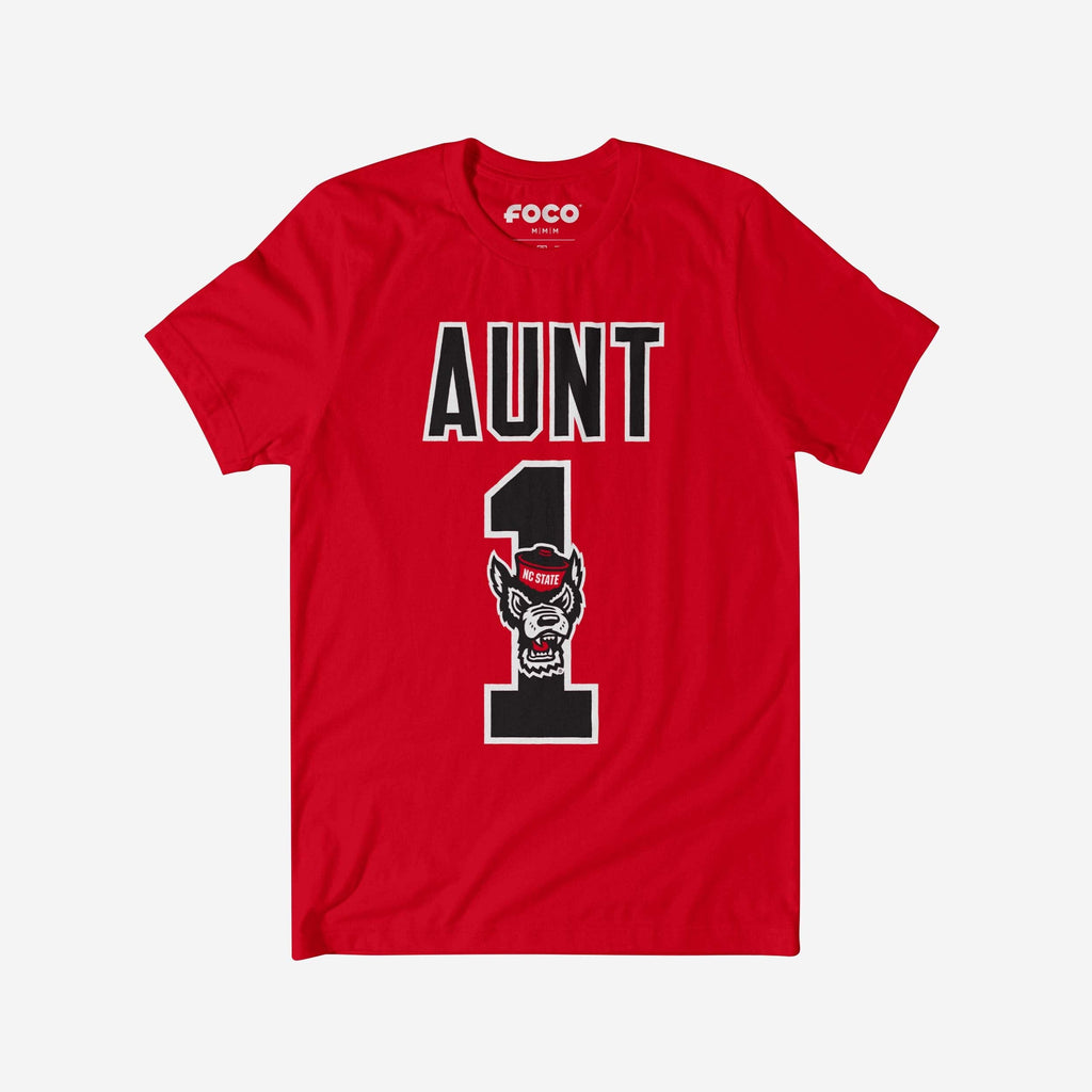 NC State Wolfpack Number 1 Aunt T-Shirt FOCO S - FOCO.com