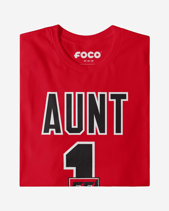 Texas Tech Red Raiders Number 1 Aunt T-Shirt FOCO - FOCO.com