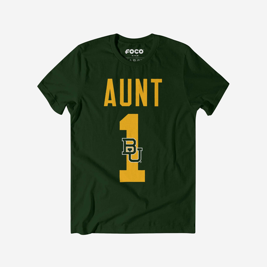 Baylor Bears Number 1 Aunt T-Shirt FOCO S - FOCO.com