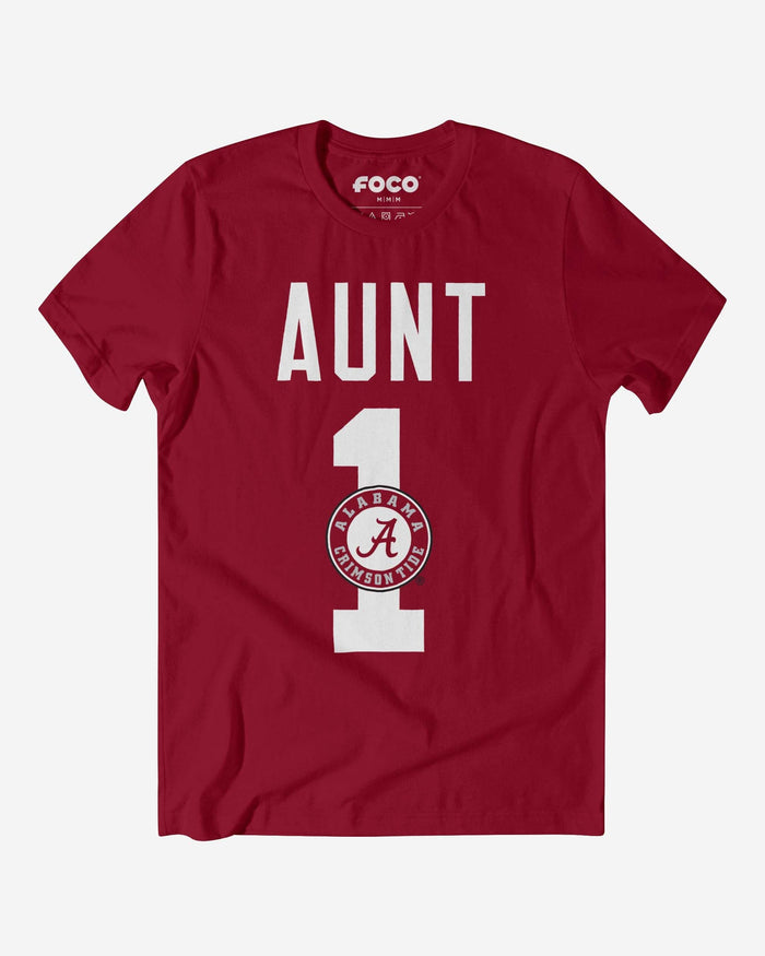 Alabama Crimson Tide Number 1 Aunt T-Shirt FOCO S - FOCO.com