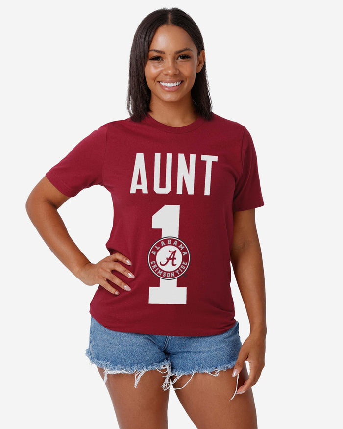 Alabama Crimson Tide Number 1 Aunt T-Shirt FOCO - FOCO.com