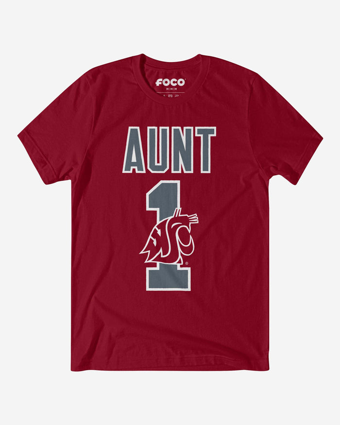 Washington State Cougars Number 1 Aunt T-Shirt FOCO S - FOCO.com