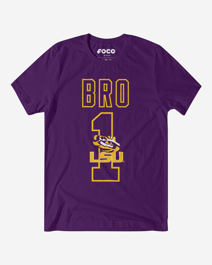 LSU Tigers Number 1 Bro T-Shirt FOCO S - FOCO.com