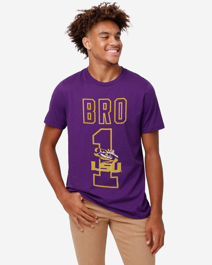 LSU Tigers Number 1 Bro T-Shirt FOCO - FOCO.com