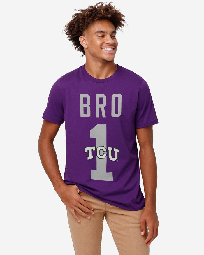 TCU Horned Frogs Number 1 Bro T-Shirt FOCO - FOCO.com