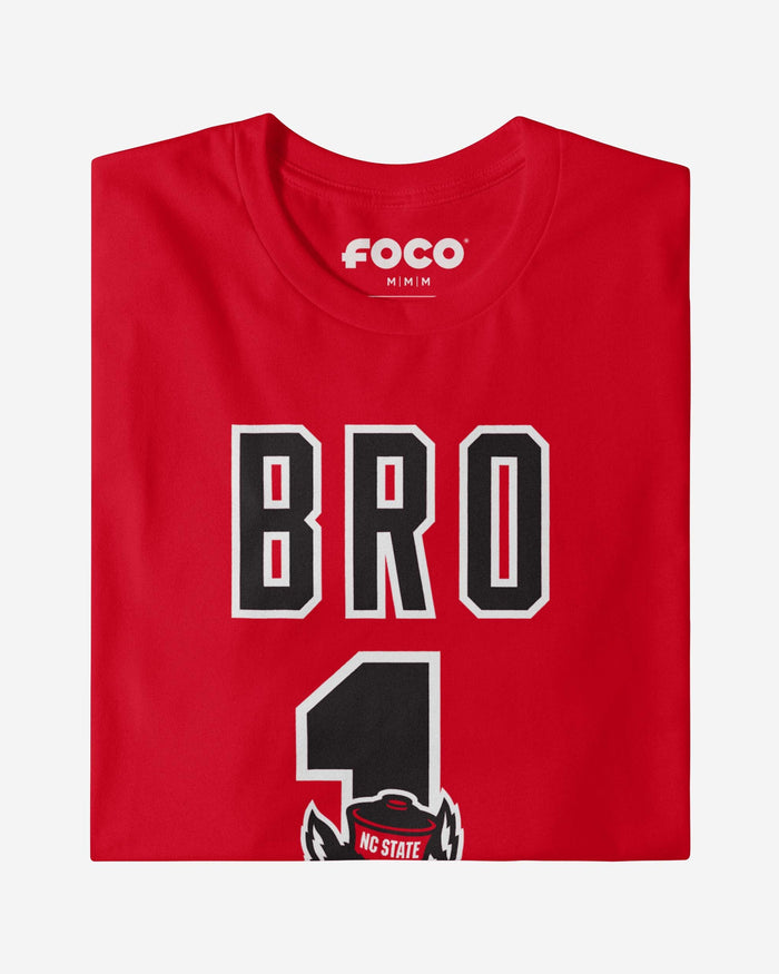 NC State Wolfpack Number 1 Bro T-Shirt FOCO - FOCO.com