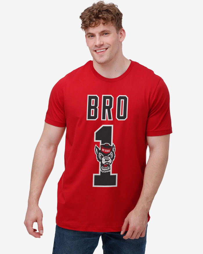 NC State Wolfpack Number 1 Bro T-Shirt FOCO - FOCO.com