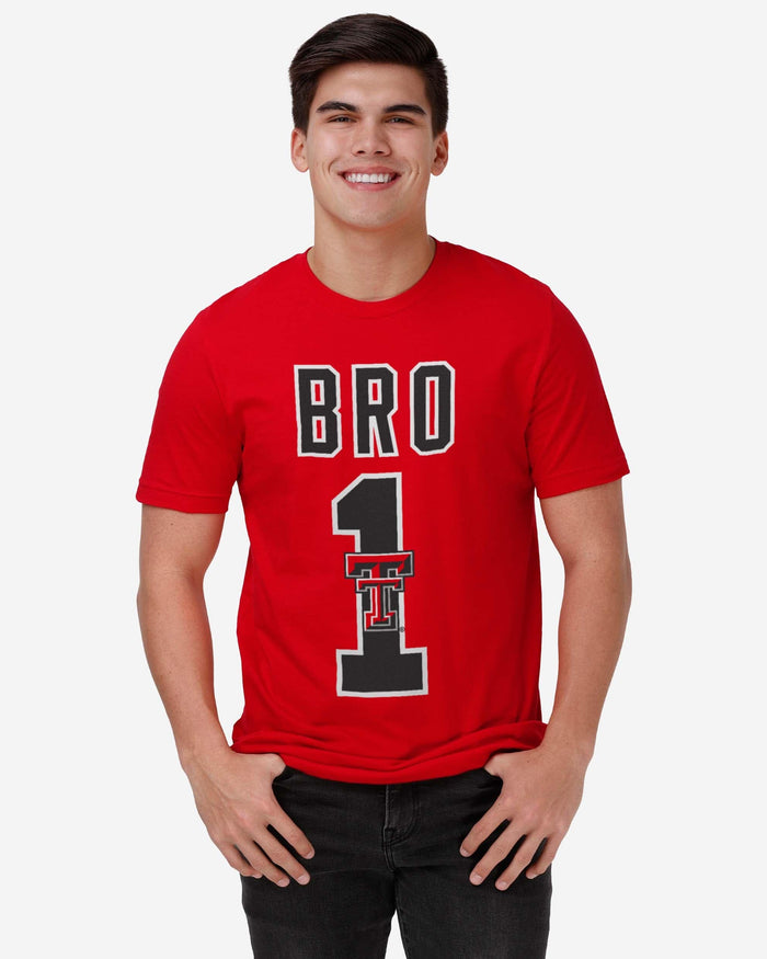 Texas Tech Red Raiders Number 1 Bro T-Shirt FOCO - FOCO.com