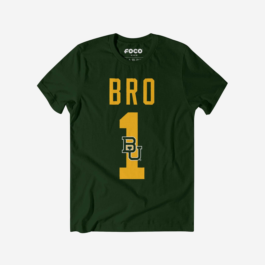 Baylor Bears Number 1 Bro T-Shirt FOCO S - FOCO.com