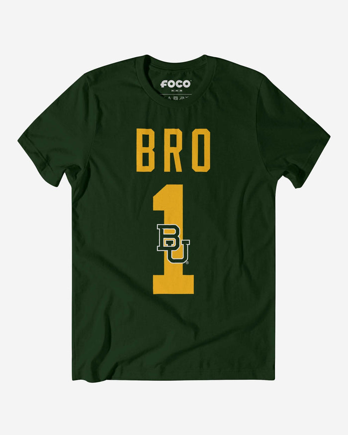 Baylor Bears Number 1 Bro T-Shirt FOCO S - FOCO.com