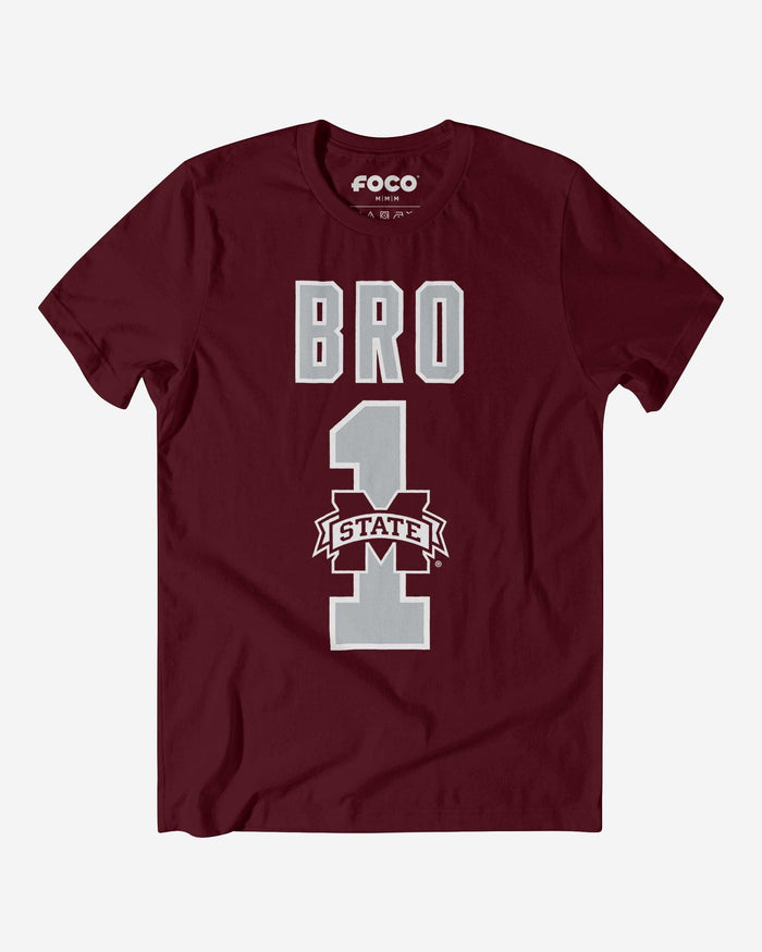 Mississippi State Bulldogs Number 1 Bro T-Shirt FOCO S - FOCO.com