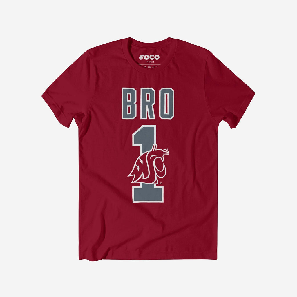 Washington State Cougars Number 1 Bro T-Shirt FOCO S - FOCO.com