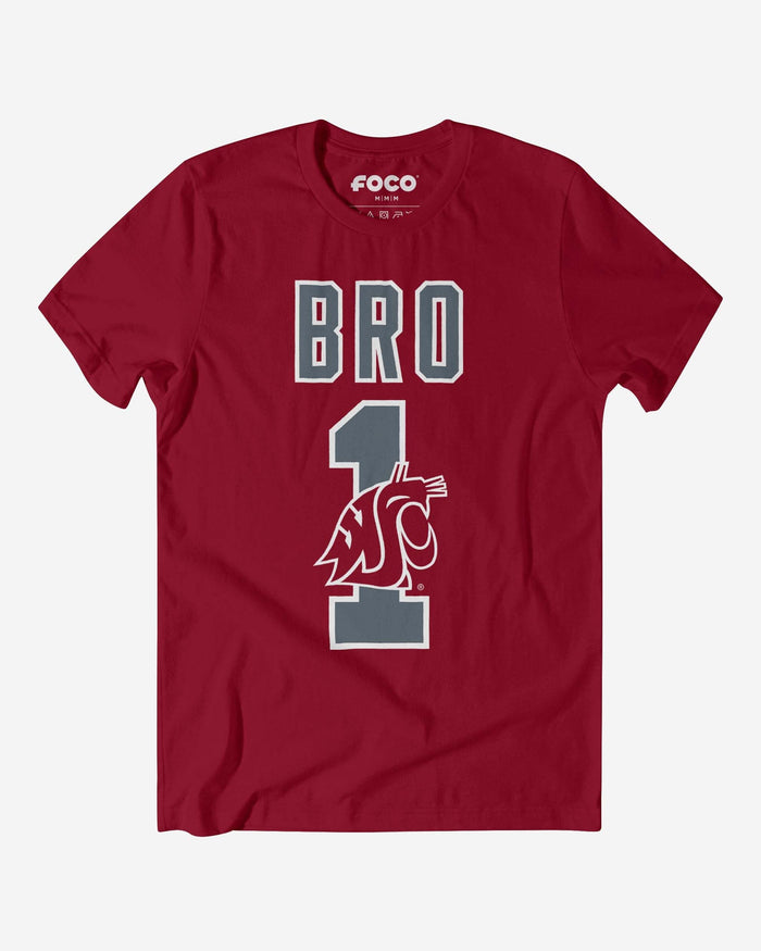 Washington State Cougars Number 1 Bro T-Shirt FOCO S - FOCO.com