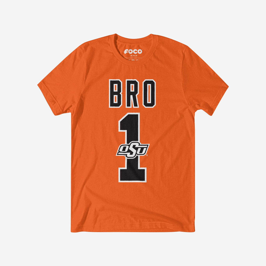 Oklahoma State Cowboys Number 1 Bro T-Shirt FOCO S - FOCO.com