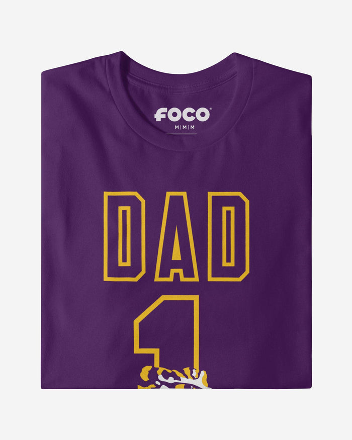 LSU Tigers Number 1 Dad T-Shirt FOCO - FOCO.com