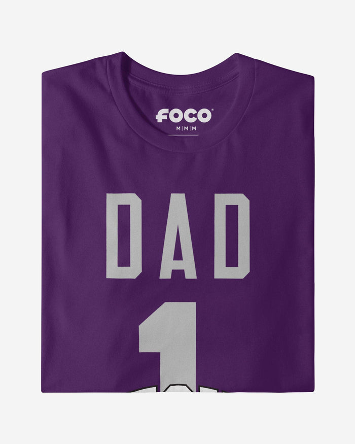 TCU Horned Frogs Number 1 Dad T-Shirt FOCO - FOCO.com