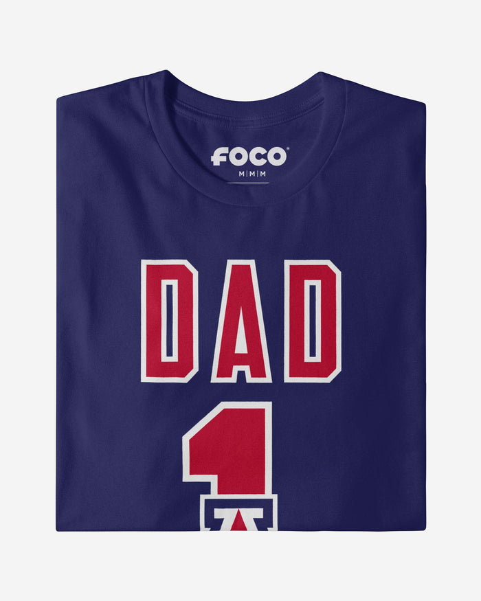 Arizona Wildcats Number 1 Dad T-Shirt FOCO - FOCO.com